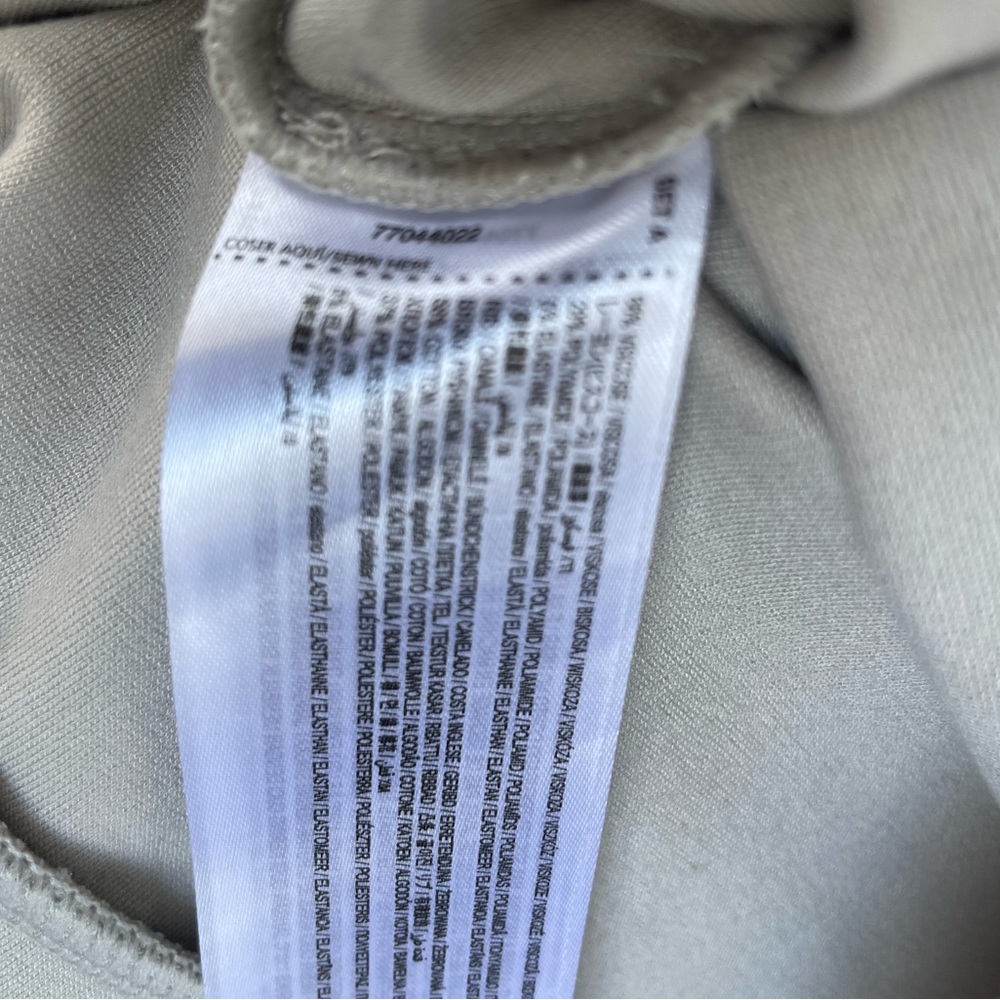 Mango Light Gray Zip Pullover - image 8